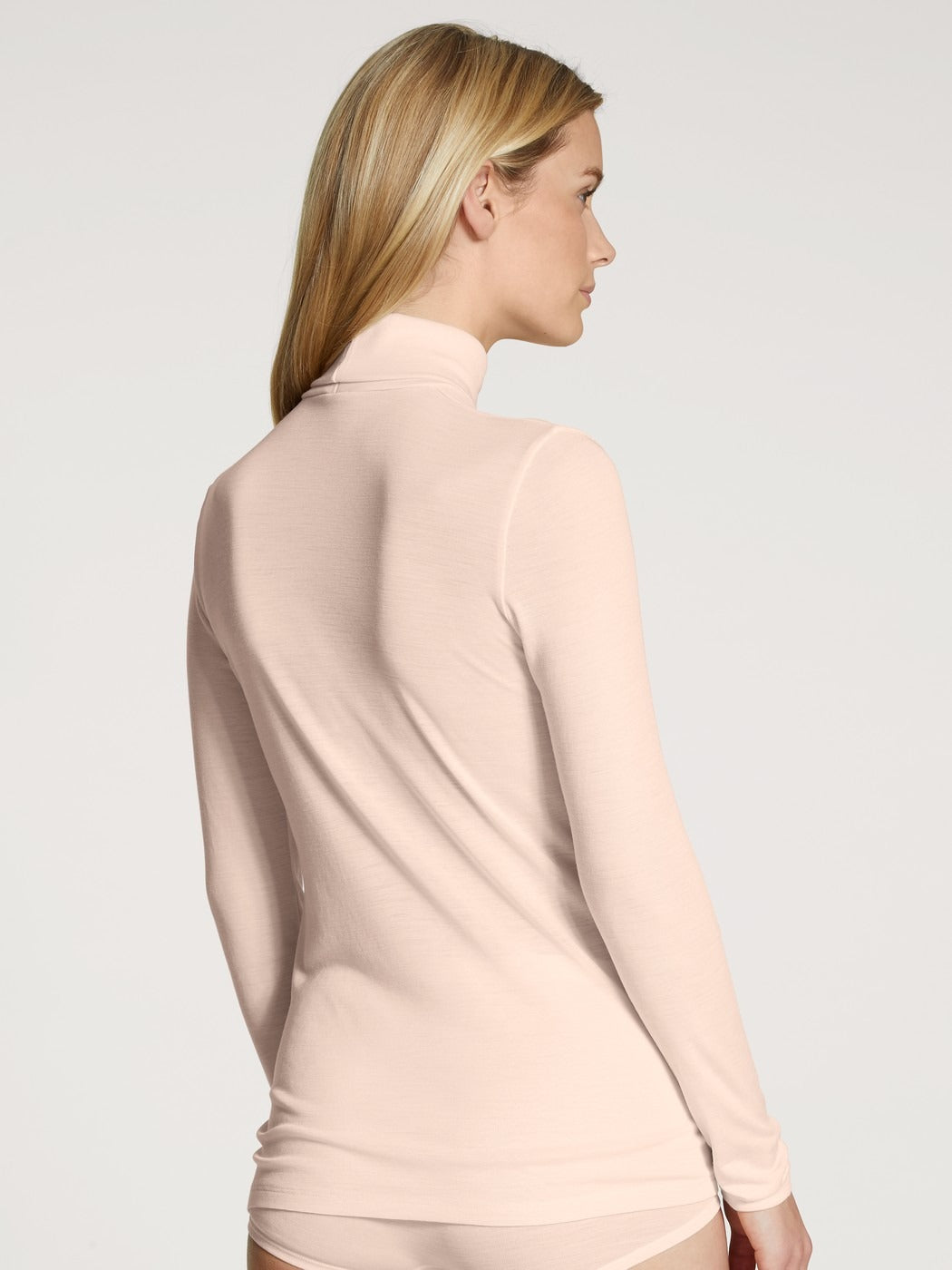 15335-90 Calida True Confidence Long-sleeve turtleneck shirt in wool-silk