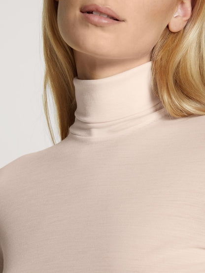15335-90 Calida True Confidence Long-sleeve turtleneck shirt in wool-silk