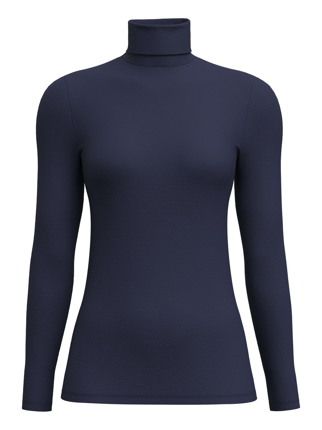 Calida True Confidence Long-sleeve turtleneck shirt in wool-sil