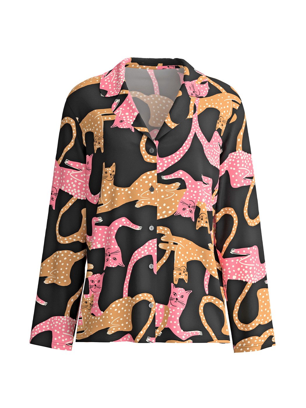 Camiseta Calida de manga larga con botones Serie Sleep Over M&M