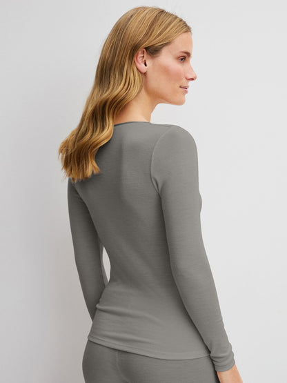 Calida Langarm-Shirt aus Wolle und Seide Serie True Confidence