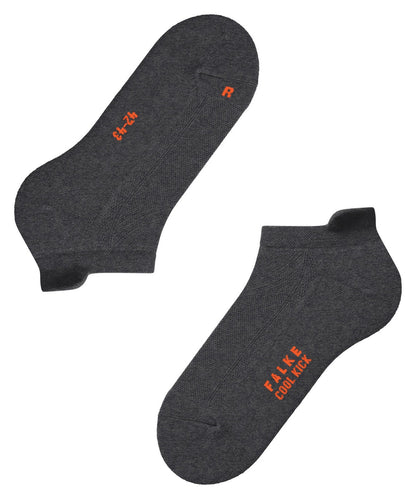 16677-3970 FALKE Cool Kick Unisex Sneaker socks with ultra-light plush soles Colour: dark grey