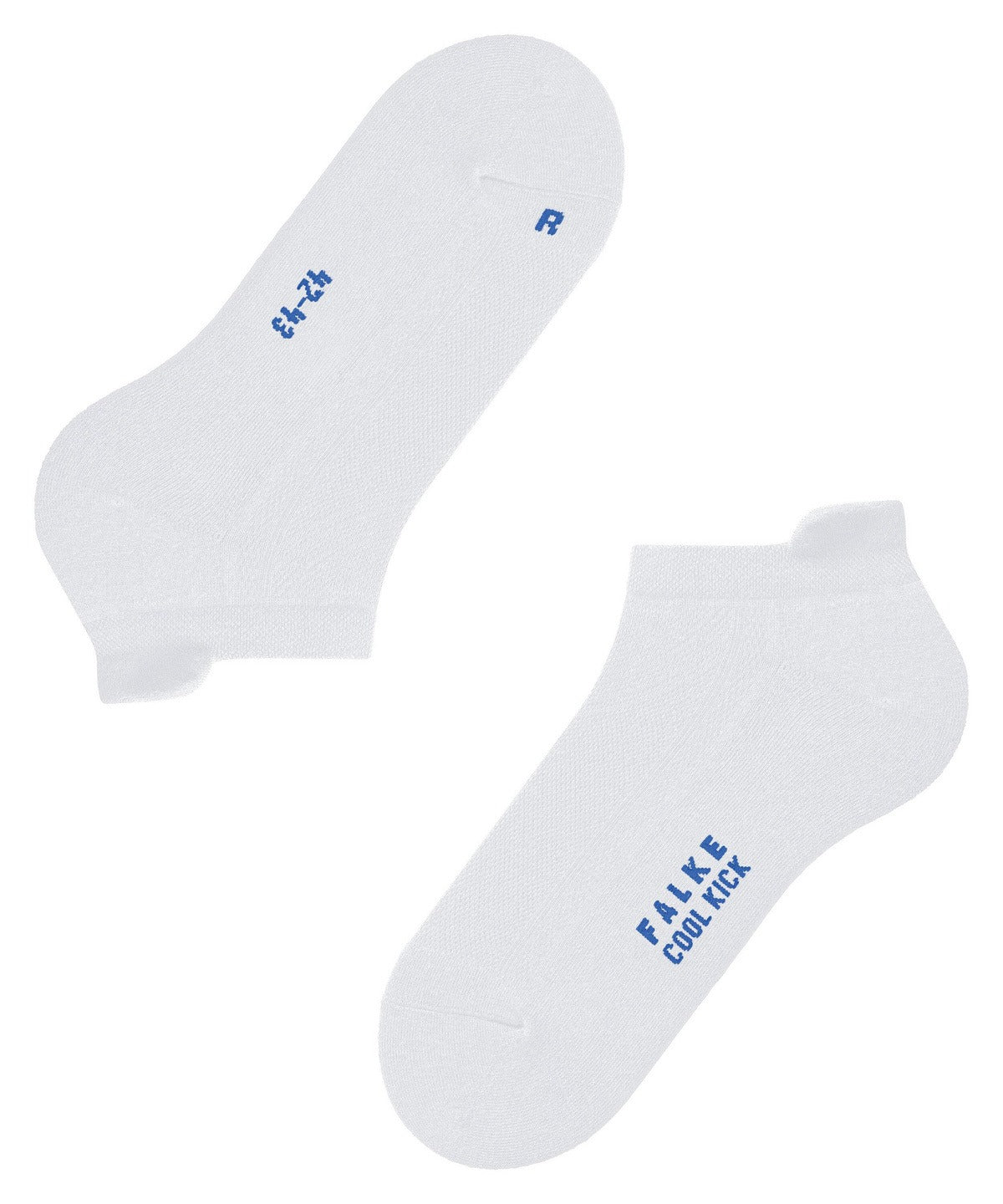 16677-2000 FALKE Cool Kick Unisex Sneaker socks with ultra-light plush soles Colour: white