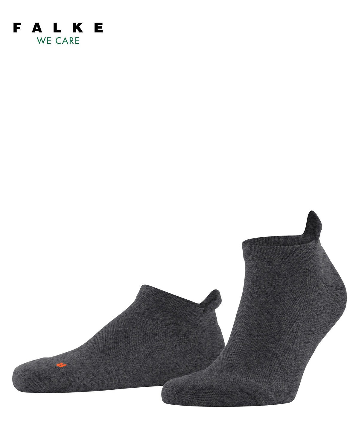 16677-3970 FALKE Cool Kick Unisex Sneaker socks with ultra-light plush soles Colour: dark grey