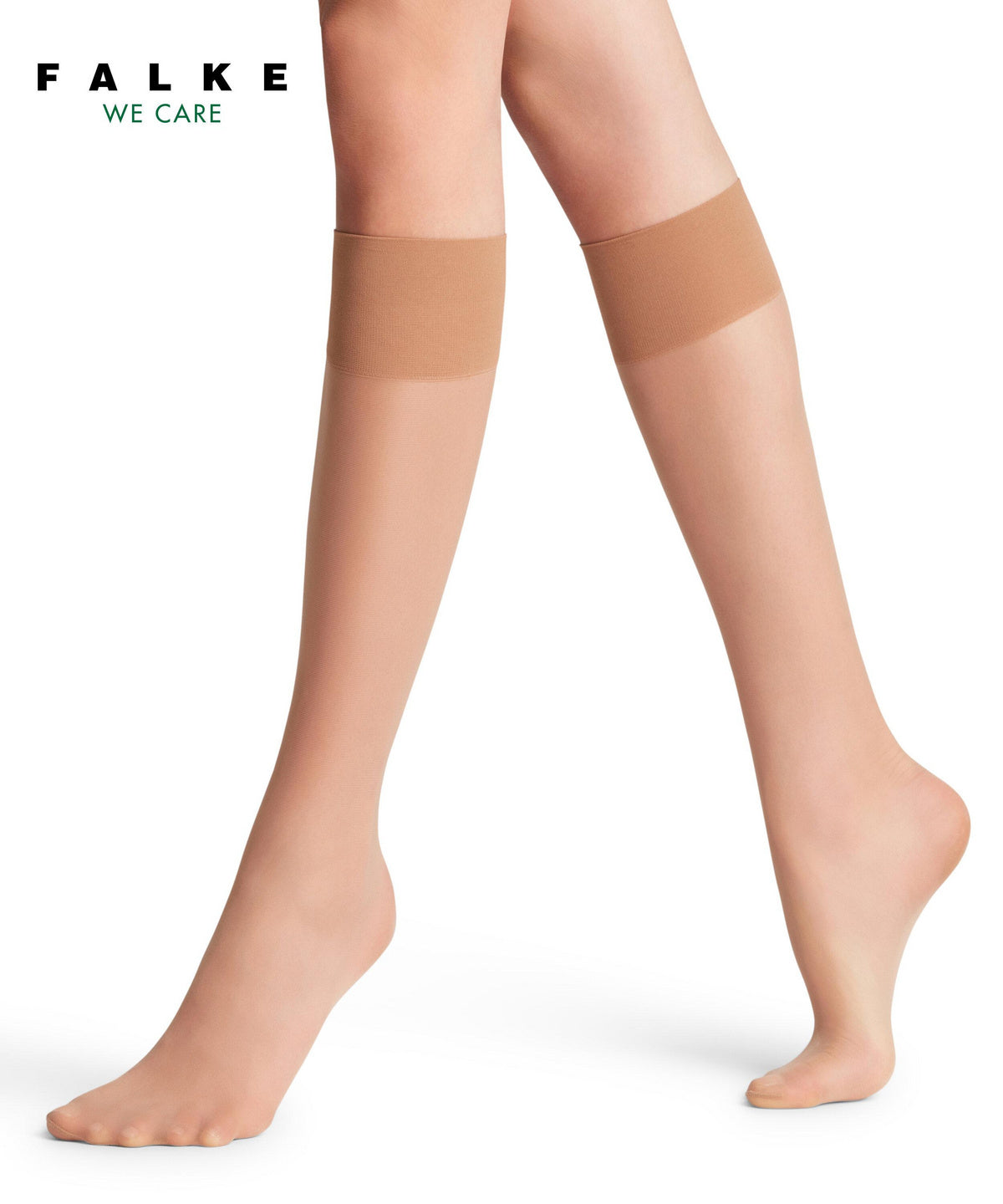 43122-4169 FALKE Pure Matt 20 DEN Women Knee-high socks in an elegant look Colour: powder