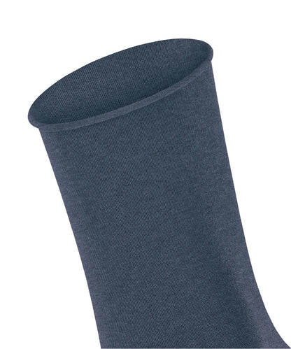 46189-6873 FALKE Active Breeze Meias femininas refrescantes Cor: azul marinho mesclado
