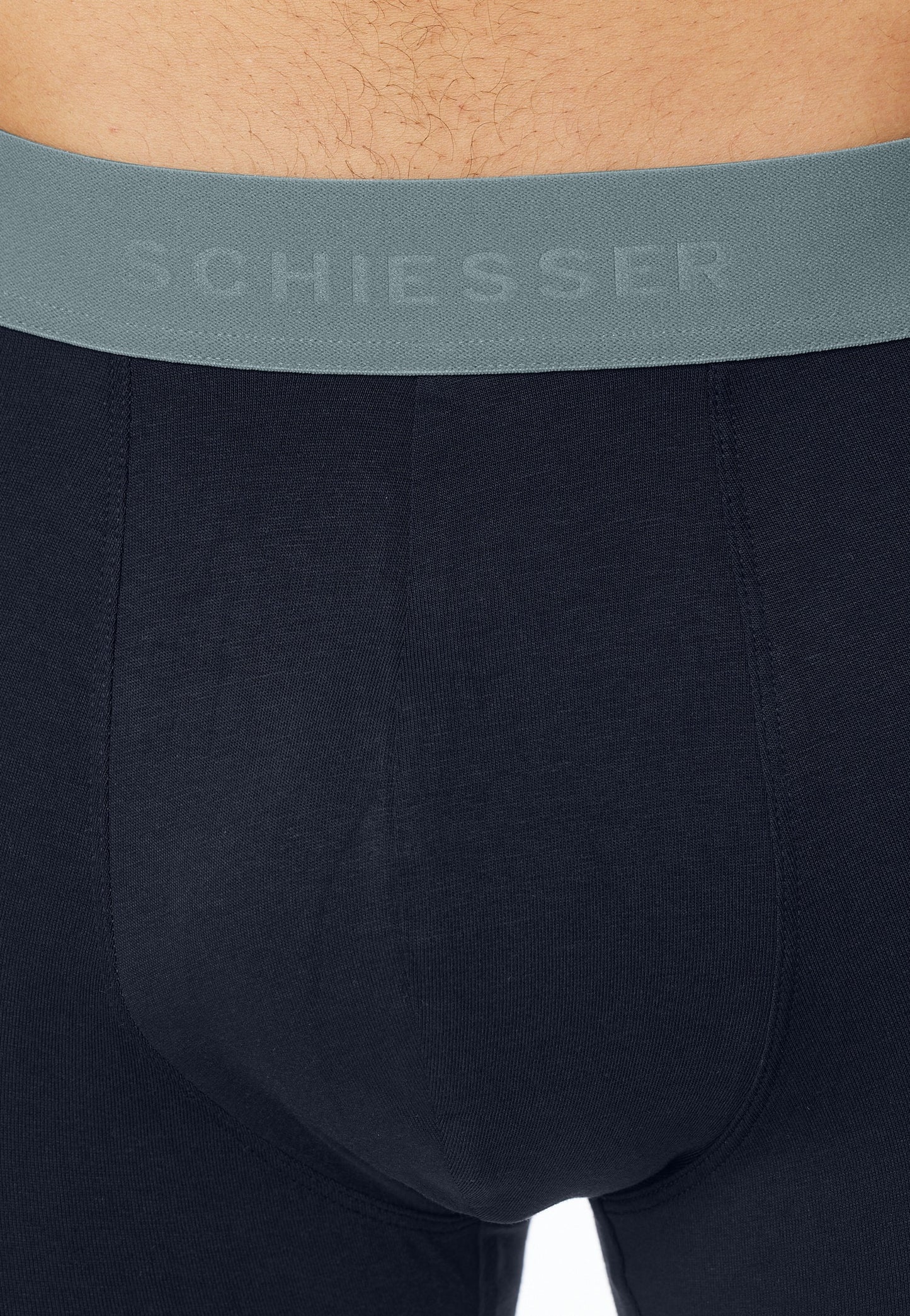 Schiesser Long shorts 2-pack Organic Cotton woven elastic waistband multi-colored - 95/5