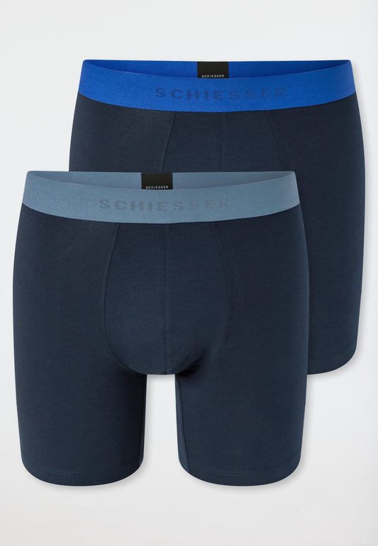 Schiesser Long shorts 2-pack multi-colored - 95/5