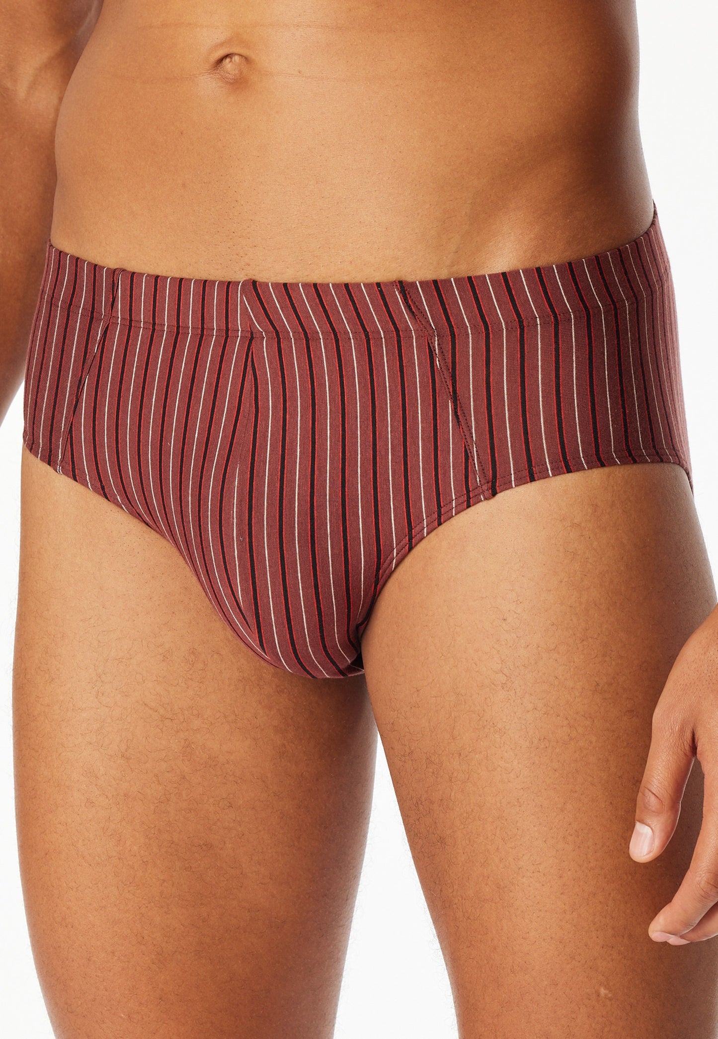 Schiesser Supermini briefs 3-pack Organic Cotton plain/stripes multi-colored - 95/5