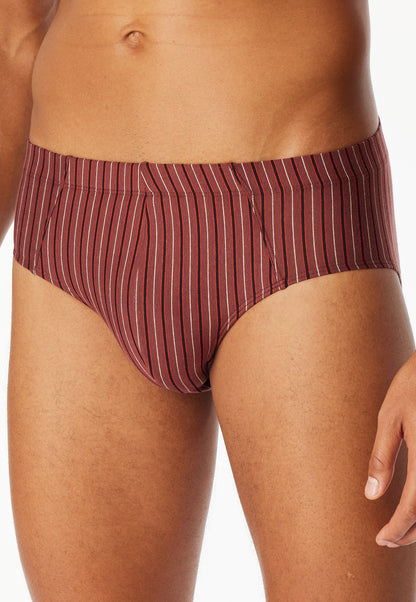 Schiesser Supermini briefs 3-pack Organic Cotton plain/stripes multi-colored - 95/5