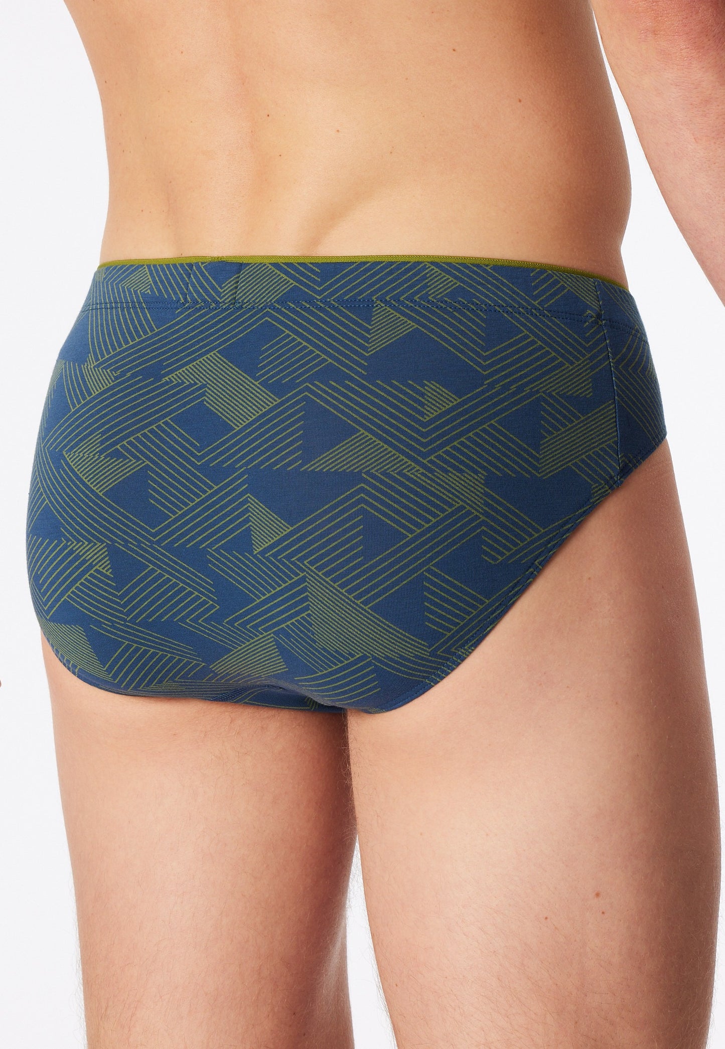 Schiesser Supermini modal patterned grass green - Long Life Soft