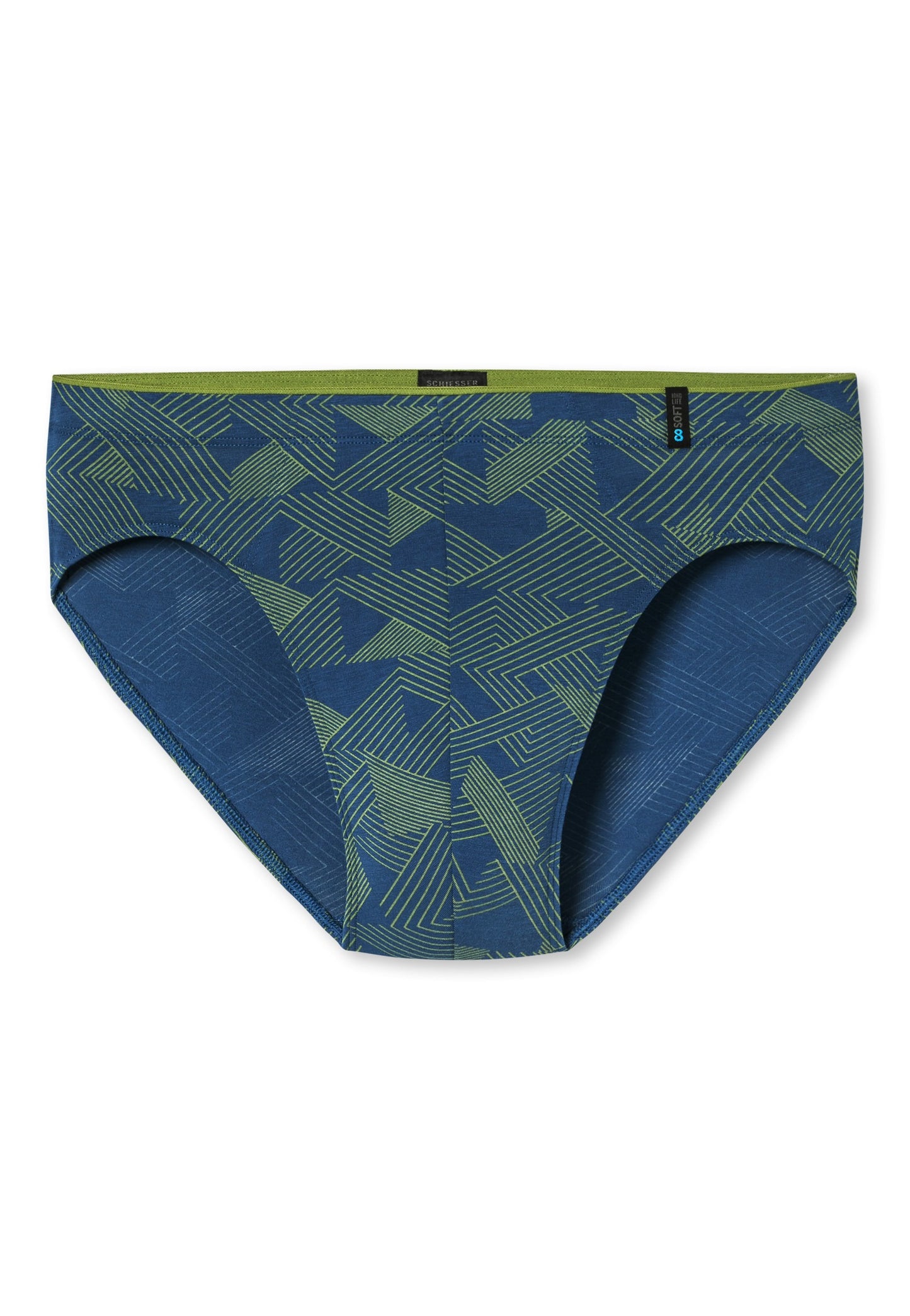 Schiesser Supermini modal patterned grass green - Long Life Soft