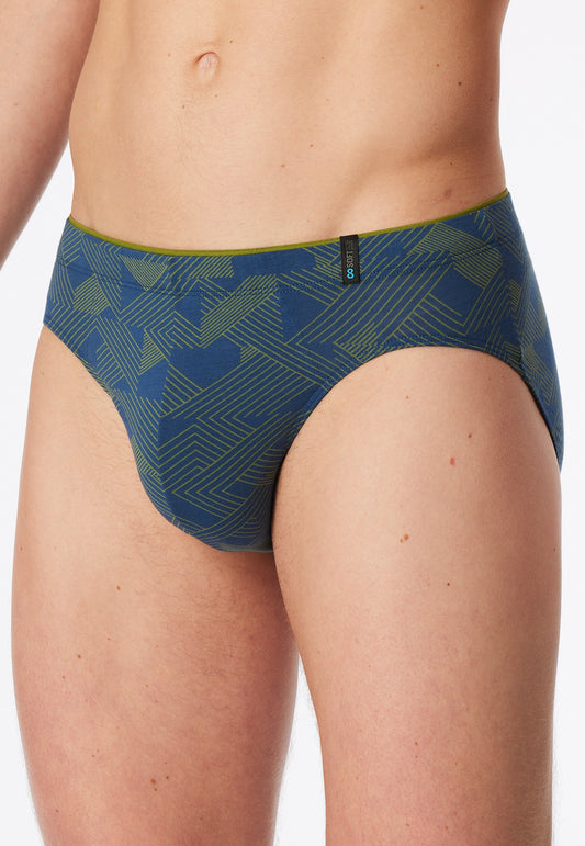 Schiesser Supermini modal patterned grass green - Long Life Soft