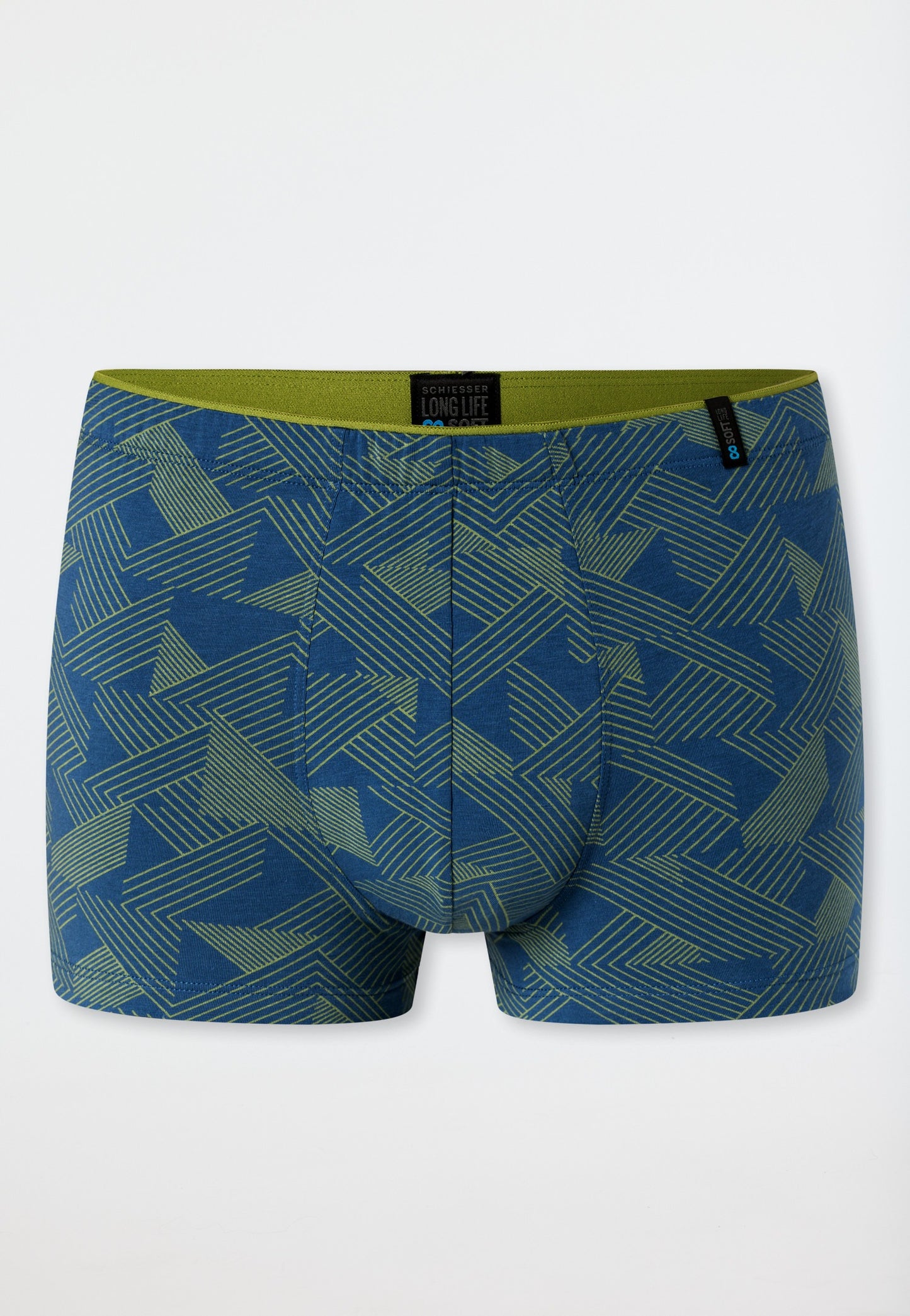 Schiesser Shorts modal patterned grass green - Long Life Soft