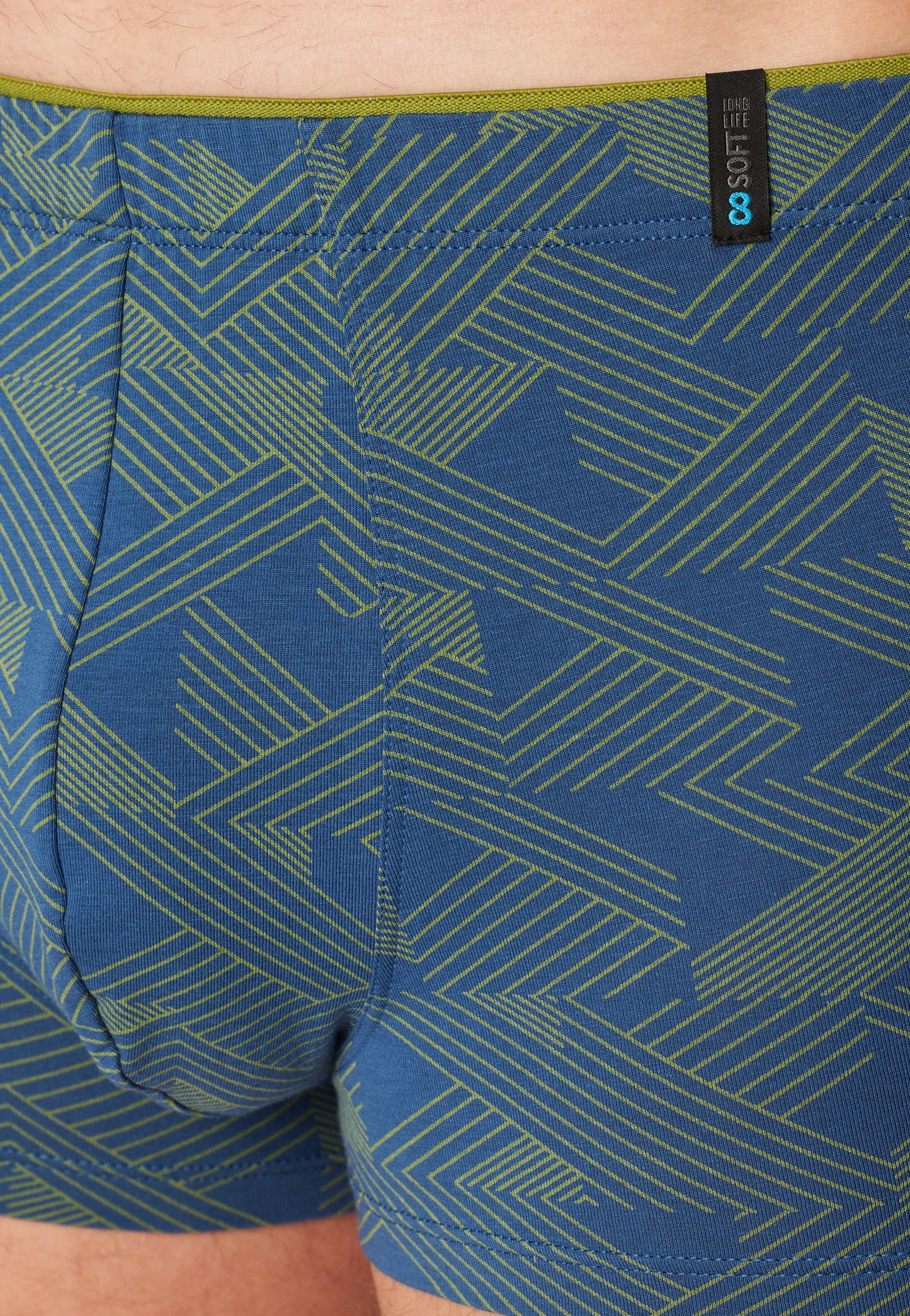 Schiesser Shorts modal patterned grass green - Long Life Soft