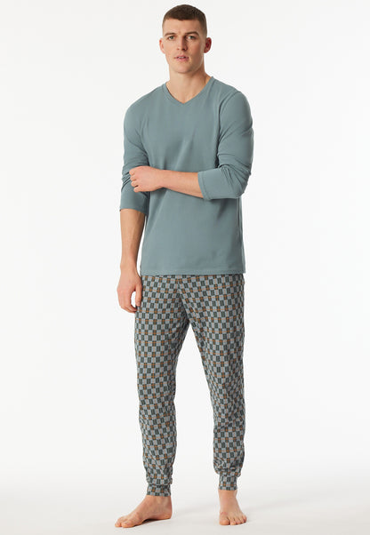 Schiesser Pyjamas long pyjamas with mineral cuffs - Casual Essentials