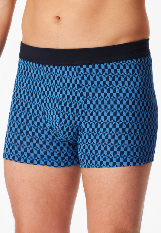 Schiesser Shorts midnight blue patterned - 95/5