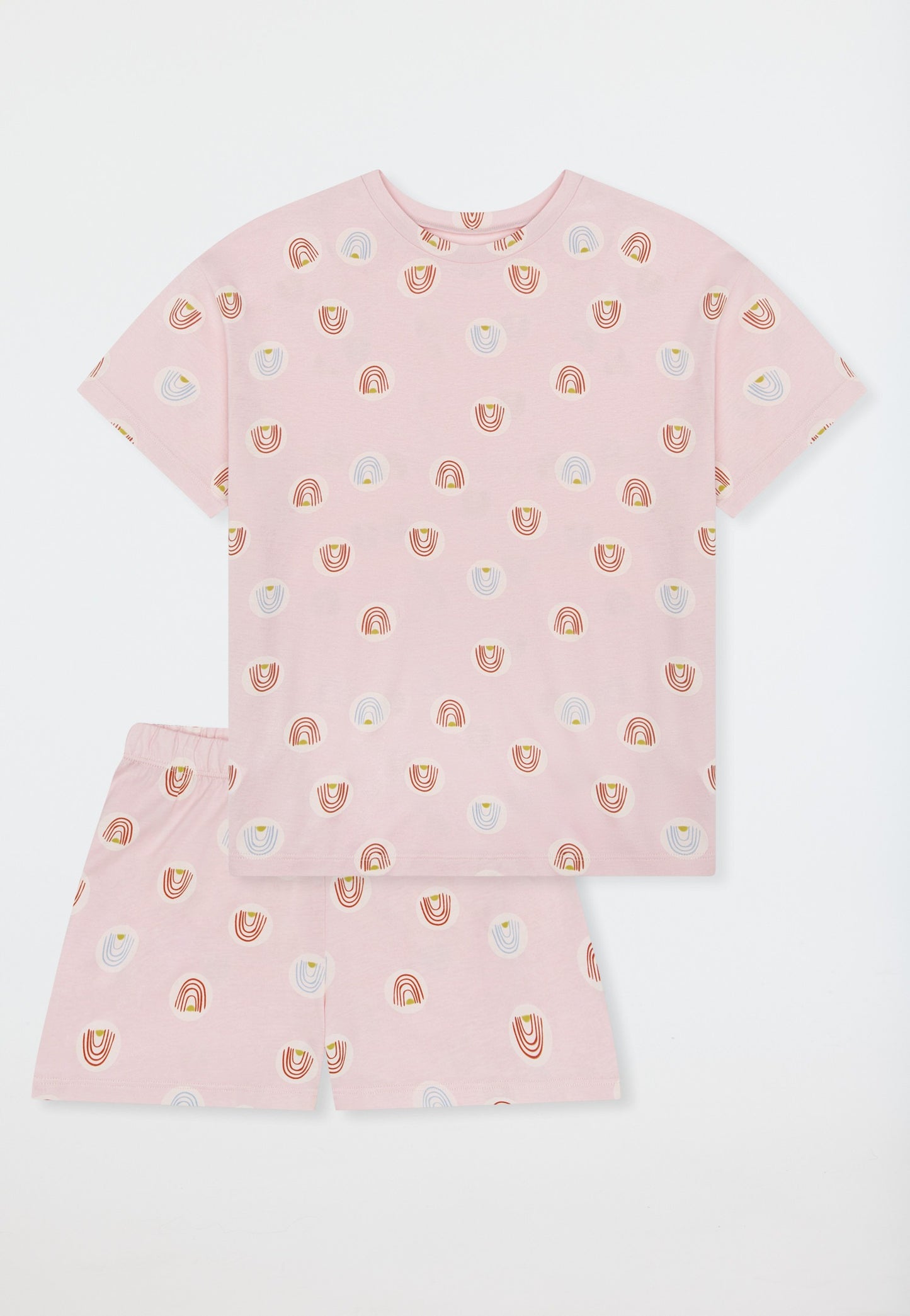 Schiesser Short pyjamas rainbow pink - Teens Nightwear