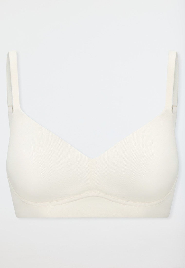 Schiesser Soft bra with cup off-white - Unique Cotton