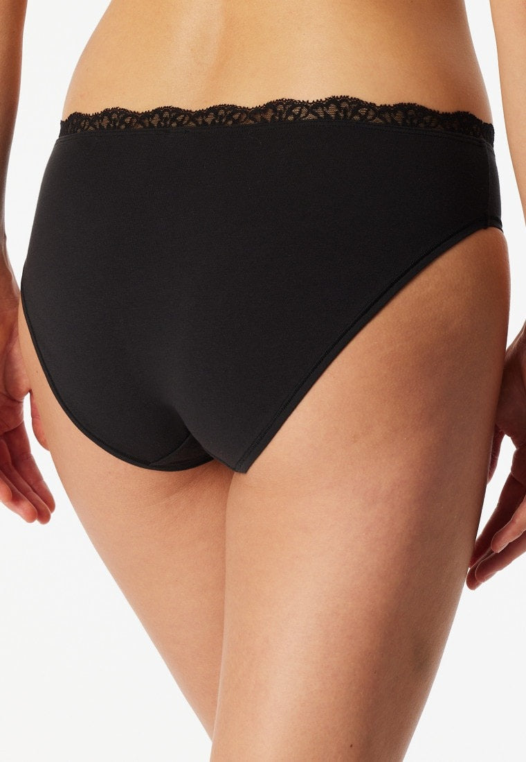 Schiesser Rio briefs lace black - Unique Cotton