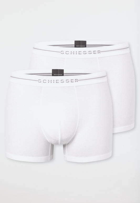 Schiesser 2-pack shorts white - Cotton Flex