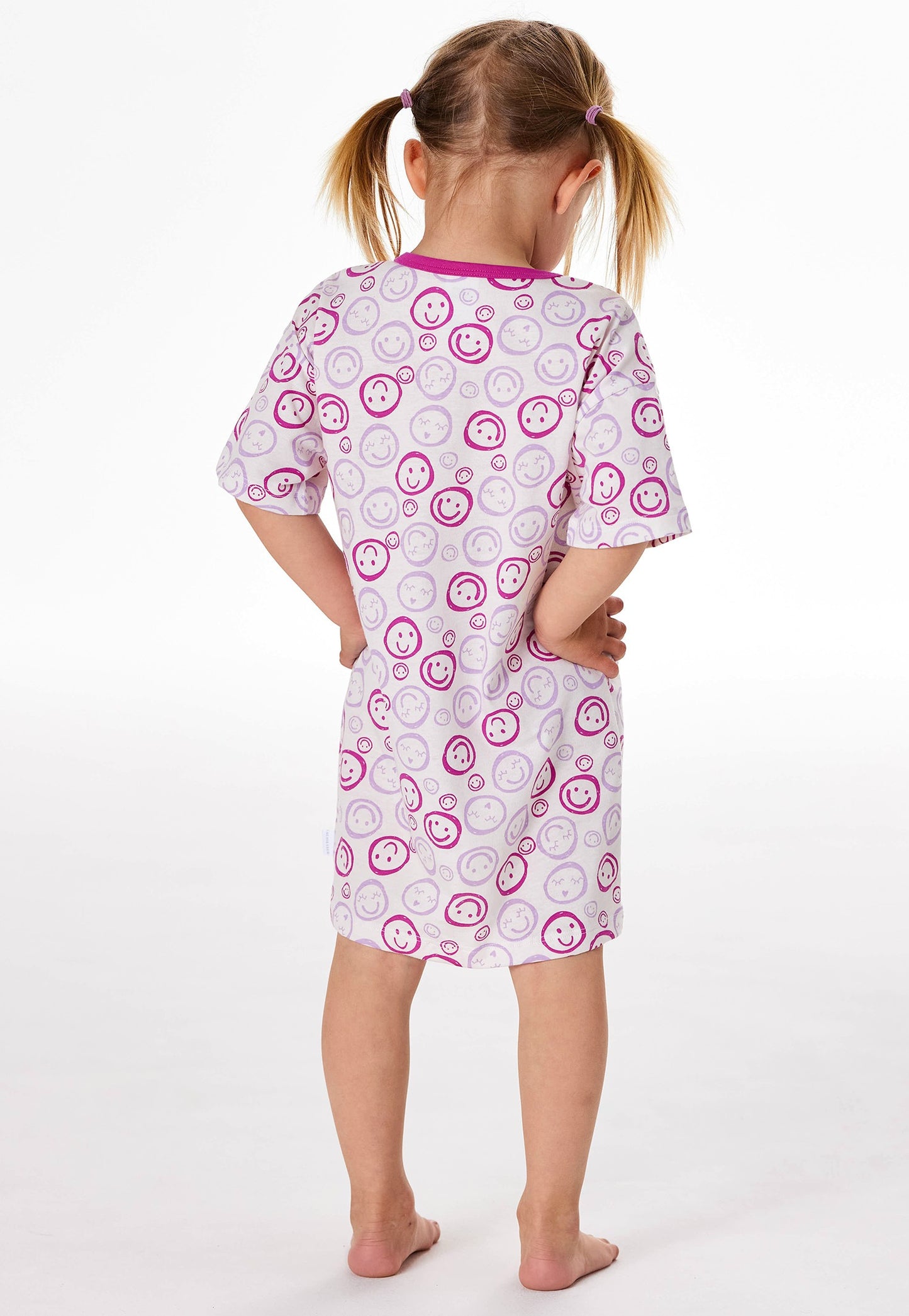 Schiesser Schlafshirt kurzarm Smileys Off-White - Kinder Nachtwäsche