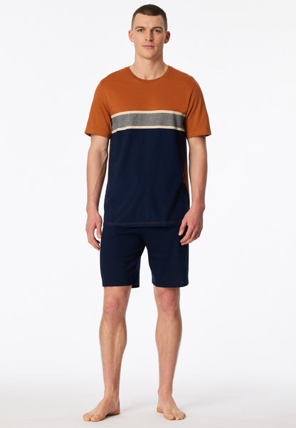 Schiesser Short pyjamas patterned admiral - Casual Essentials