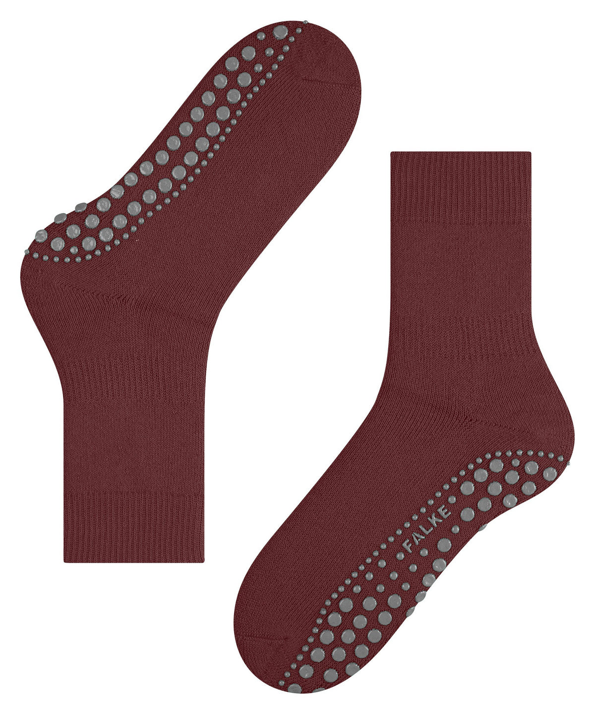 FALKE Homepads Men House socks with plush & slip-reducing sole Colour: cayenne