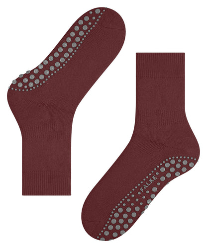 FALKE Homepads Men House socks with plush & slip-reducing sole Colour: cayenne