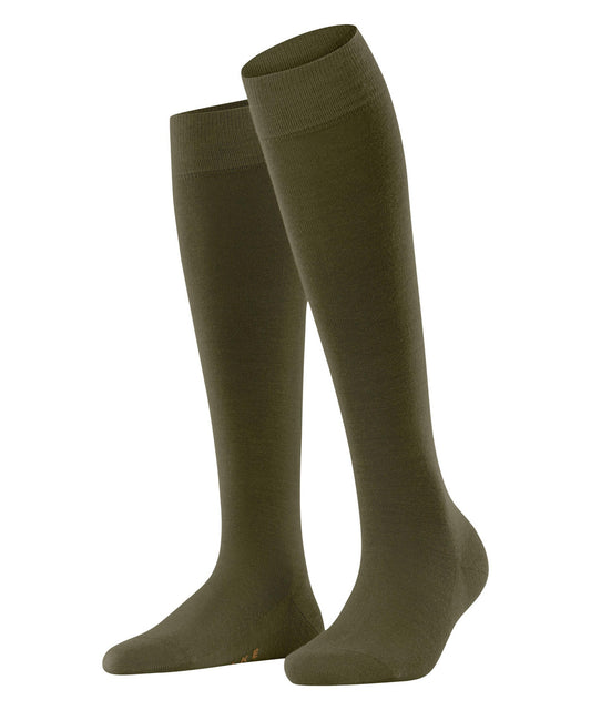 FALKE Softmerino Women Knee-high socks with warming merino wool Colour: artichoke