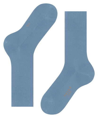 FALKE Tiago Men Socks with sheer shimmer Colour: sky blue