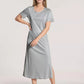 Short sleeve nightgown, length 125cm