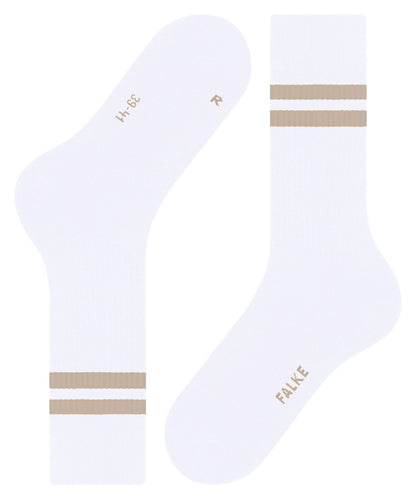 FALKE Dynamic Unisex Socks high-quality ribbed structure Colour: white