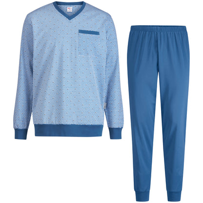 ISA Pyjama long, v-neck, cuffs