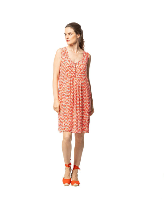 Senoretta Printed sleeveless dress - Joyful