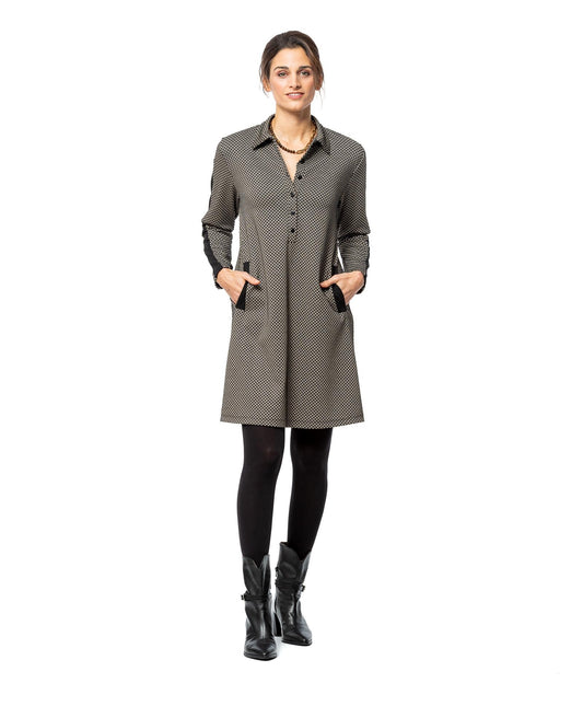 Senoretta Printed dress - Kamel