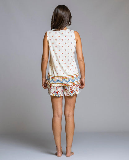 Senoretta Sleeveless pyjama - Mystic