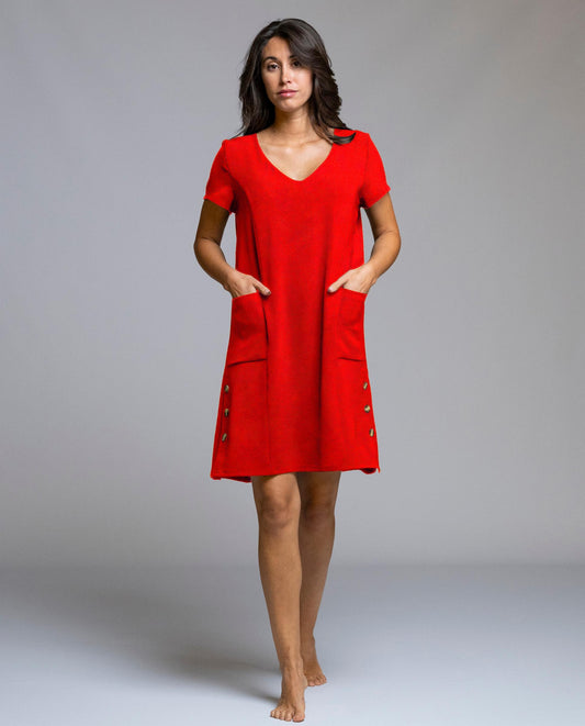 Senoretta Short sleeve dress with pocket - Trotter I