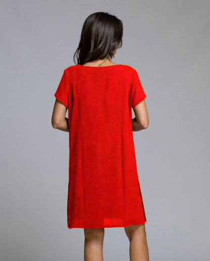 Senoretta Short sleeve dress with pocket - Trotter I