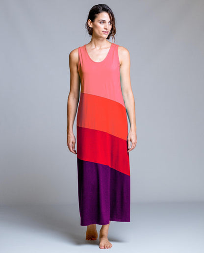 Senoretta Sleeveless long dress - Rainbow