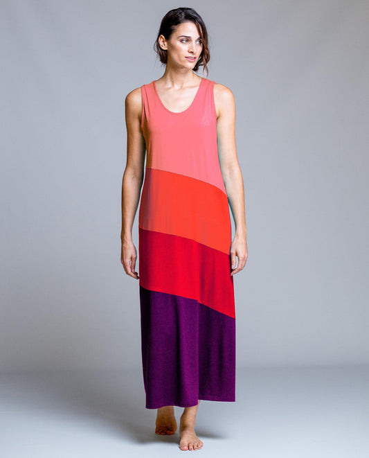 Senoretta Sleeveless long dress - Rainbow