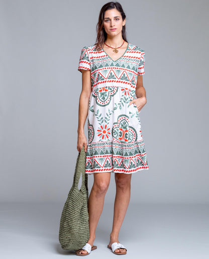 Senoretta Kurzarmkleid - Mexico