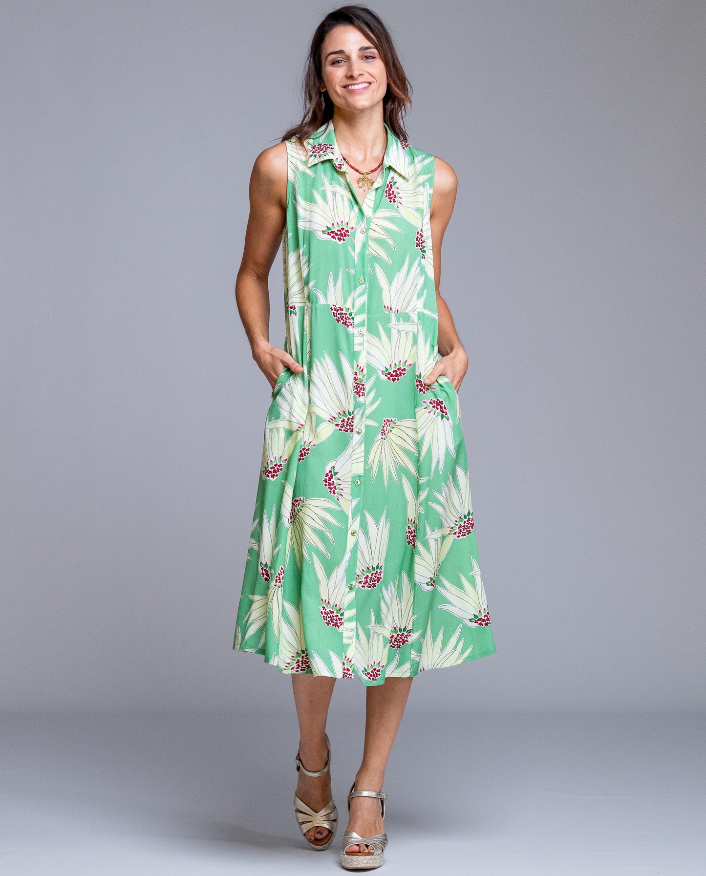 Senoretta Opened long dress - Brasil