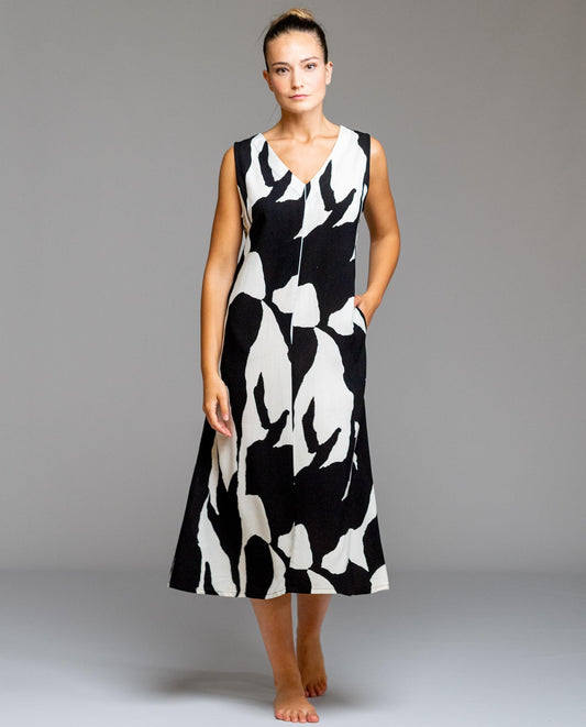 Egatex Sleeveless long dress - Safary