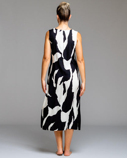 Egatex Sleeveless long dress - Safary