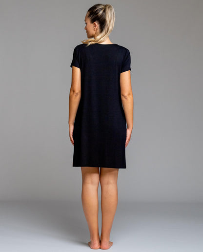 Egatex Kurzarm bedrucktes Kleid - Twister