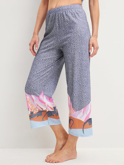 Pantaloni del pigiama Calida 7/8 Serie Sleep Over M&M