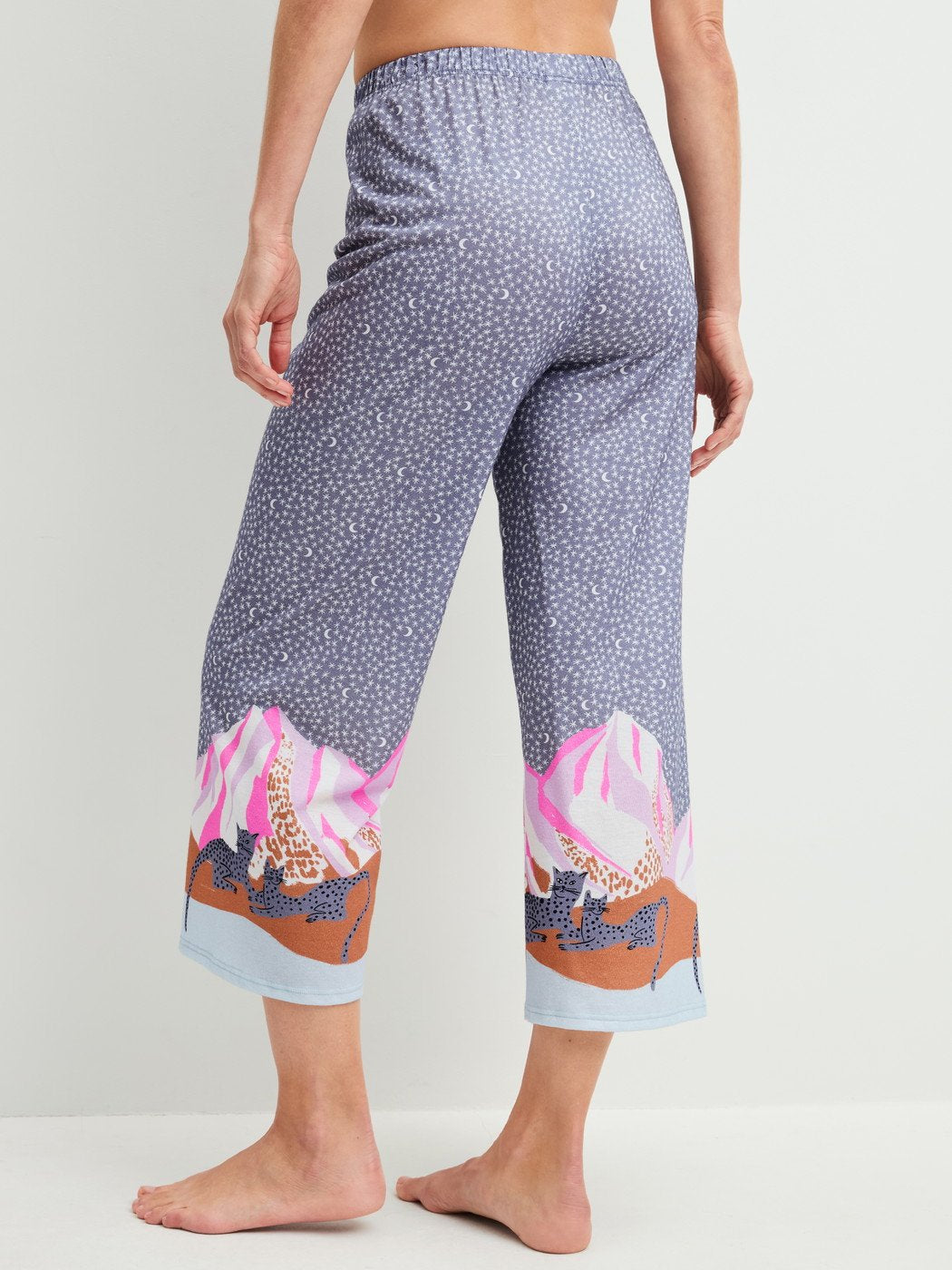 Pantaloni del pigiama Calida 7/8 Serie Sleep Over M&M