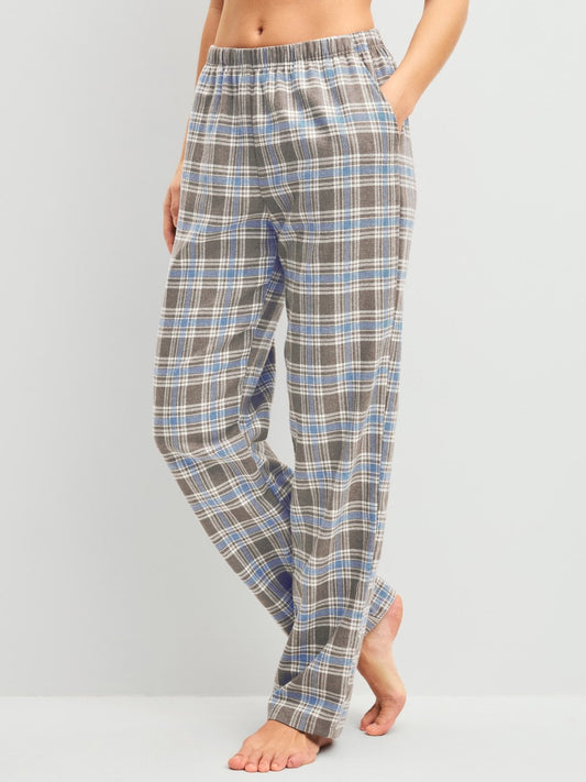 Pantalon en flanelle Calida avec poches latérales Série Alpine M&M