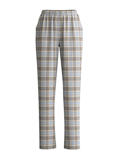 Pantaloni in flanella Calida con tasche laterali Serie Alpine M&M